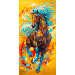 Galloping Horse 40*80CM(Canvas) Full Round Drill Diamond Painting