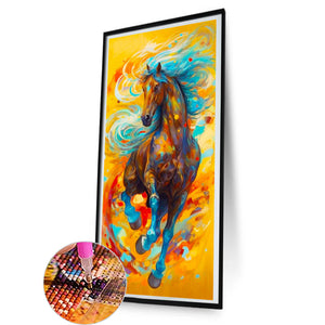 Galloping Horse 40*80CM(Canvas) Full Round Drill Diamond Painting