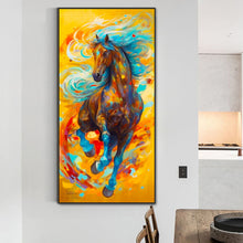 Load image into Gallery viewer, Galloping Horse 40*80CM(Canvas) Full Round Drill Diamond Painting
