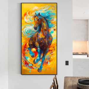 Galloping Horse 40*80CM(Canvas) Full Round Drill Diamond Painting