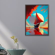 Load image into Gallery viewer, Sailboat 40*60CM(Canvas) Full Round Drill Diamond Painting
