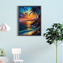 Load image into Gallery viewer, Coconut Beach 40*60CM(Canvas) Full Round Drill Diamond Painting
