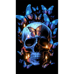 Skeleton Butterfly 40*70CM(Picture) Full Square Drill Diamond Painting