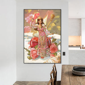 Princess Rose 50*70CM(Canvas) Full Round Drill Diamond Painting