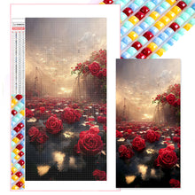 Load image into Gallery viewer, Rose Castle 40*80CM(Picture) Full Square Drill Diamond Painting
