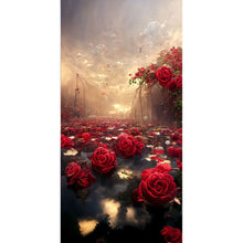 Load image into Gallery viewer, Rose Castle 40*80CM(Picture) Full Square Drill Diamond Painting
