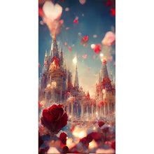 Load image into Gallery viewer, Rose Castle 40*80CM(Picture) Full Square Drill Diamond Painting
