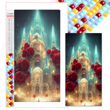 Load image into Gallery viewer, Rose Castle 40*80CM(Picture) Full Square Drill Diamond Painting
