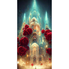 Load image into Gallery viewer, Rose Castle 40*80CM(Picture) Full Square Drill Diamond Painting
