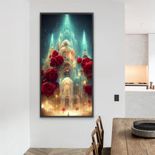 Load image into Gallery viewer, Rose Castle 40*80CM(Picture) Full Square Drill Diamond Painting
