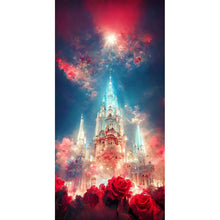 Load image into Gallery viewer, Rose Castle 40*80CM(Picture) Full Square Drill Diamond Painting
