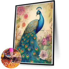 Load image into Gallery viewer, Peacock 60*80CM(Canvas) Full Round Drill Diamond Painting
