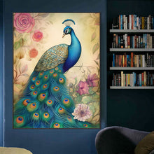 Load image into Gallery viewer, Peacock 60*80CM(Canvas) Full Round Drill Diamond Painting
