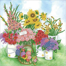 Load image into Gallery viewer, Garden Flowers 30*30CM(Canvas) Partial Special Shaped Drill Diamond Painting
