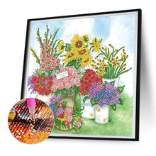 Load image into Gallery viewer, Garden Flowers 30*30CM(Canvas) Partial Special Shaped Drill Diamond Painting
