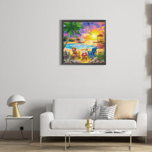 Load image into Gallery viewer, Summer Beach 30*30CM(Canvas) Partial Special Shaped Drill Diamond Painting
