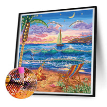 Load image into Gallery viewer, Summer Beach 30*30CM(Canvas) Partial Special Shaped Drill Diamond Painting
