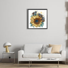 Load image into Gallery viewer, Sunflower Bee 30*30CM(Canvas) Partial Special Shaped Drill Diamond Painting
