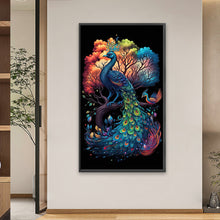 Load image into Gallery viewer, Peacock On The Tree 40*70CM(Picture) Full Square Drill Diamond Painting
