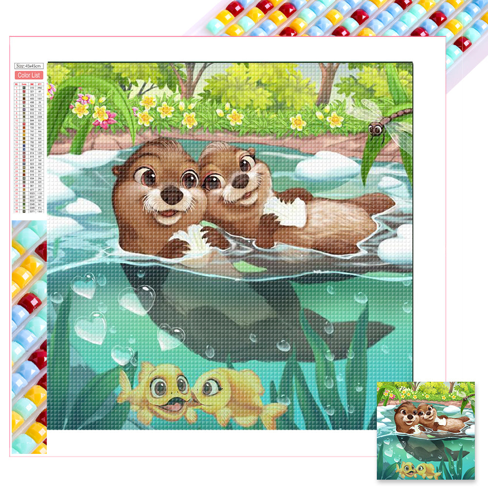 Animal Series 45*45CM(Picture) Full Square Drill Diamond Painting