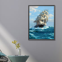 Load image into Gallery viewer, Sailboat 40*60CM(Canvas) Full Round Drill Diamond Painting
