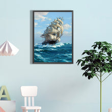 Load image into Gallery viewer, Sailboat 40*60CM(Canvas) Full Round Drill Diamond Painting
