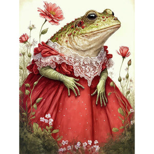 The Frog Princess In A Dress 30*40CM(Canvas) Full Round Drill Diamond Painting