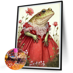 The Frog Princess In A Dress 30*40CM(Canvas) Full Round Drill Diamond Painting