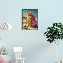 Load image into Gallery viewer, Frog On Vacation 30*40CM(Canvas) Full Round Drill Diamond Painting
