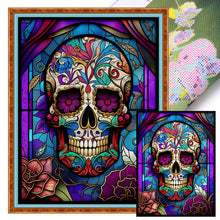 Load image into Gallery viewer, Skull (50*65CM) 11CT 3 Stamped Cross Stitch
