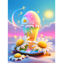 Load image into Gallery viewer, Dreamy Rainbow Ice Cream 30*40CM(Canvas) Full Round Drill Diamond Painting
