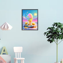 Load image into Gallery viewer, Dreamy Rainbow Ice Cream 30*40CM(Canvas) Full Round Drill Diamond Painting
