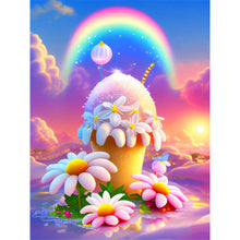 Load image into Gallery viewer, Dreamy Rainbow Ice Cream 30*40CM(Canvas) Full Round Drill Diamond Painting
