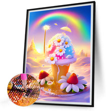 Load image into Gallery viewer, Dreamy Rainbow Ice Cream 30*40CM(Canvas) Full Round Drill Diamond Painting
