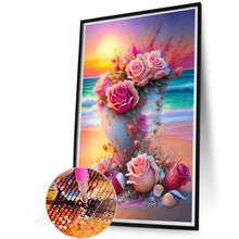 Load image into Gallery viewer, Seaside Flowers 40*60CM(Canvas) Full Round Drill Diamond Painting
