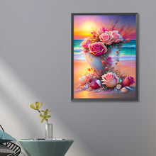 Load image into Gallery viewer, Seaside Flowers 40*60CM(Canvas) Full Round Drill Diamond Painting
