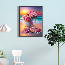 Load image into Gallery viewer, Seaside Flowers 40*60CM(Canvas) Full Round Drill Diamond Painting
