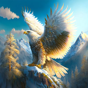 Eagle 40*40CM(Picture) Full Square Drill Diamond Painting