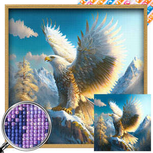 Eagle 40*40CM(Picture) Full Square Drill Diamond Painting