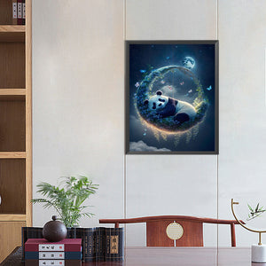 Moon Red Panda 40*50CM(Picture) Full Square Drill Diamond Painting