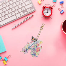 Load image into Gallery viewer, DIY Diamond Art Key Rings Lettter Keychain Supplies Gift for Kids (GJ149)
