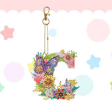 Load image into Gallery viewer, DIY Diamond Art Key Rings Lettter Keychain Supplies Gift for Kids (GJ151)
