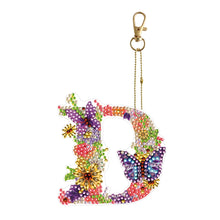 Load image into Gallery viewer, DIY Diamond Art Key Rings Lettter Keychain Supplies Gift for Kids (GJ152)
