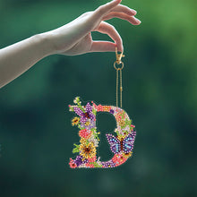 Load image into Gallery viewer, DIY Diamond Art Key Rings Lettter Keychain Supplies Gift for Kids (GJ152)
