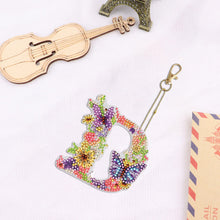 Load image into Gallery viewer, DIY Diamond Art Key Rings Lettter Keychain Supplies Gift for Kids (GJ152)
