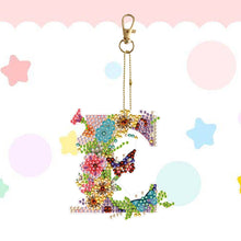 Load image into Gallery viewer, DIY Diamond Art Key Rings Lettter Keychain Supplies Gift for Kids (GJ153)
