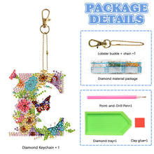 Load image into Gallery viewer, DIY Diamond Art Key Rings Lettter Keychain Supplies Gift for Kids (GJ153)
