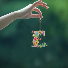 Load image into Gallery viewer, DIY Diamond Art Key Rings Lettter Keychain Supplies Gift for Kids (GJ153)

