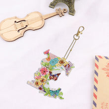 Load image into Gallery viewer, DIY Diamond Art Key Rings Lettter Keychain Supplies Gift for Kids (GJ153)
