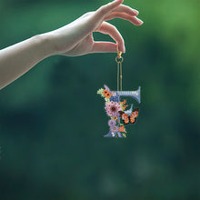 Load image into Gallery viewer, DIY Diamond Art Key Rings Lettter Keychain Supplies Gift for Kids (GJ154)
